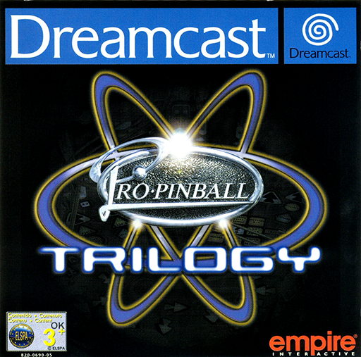 Pro Pinball Trilogy box art for Sega Dreamcast
